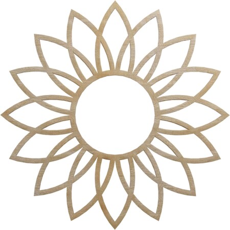 Ekena Millwork Daisy Wood Fretwork Pierced Ceiling Medallion, Birch, 22"OD x 7 5/8"ID x 3/8"T CMWP22X22X0375DABI